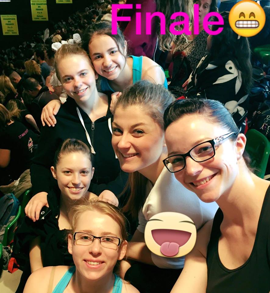 equipe twirling en finale