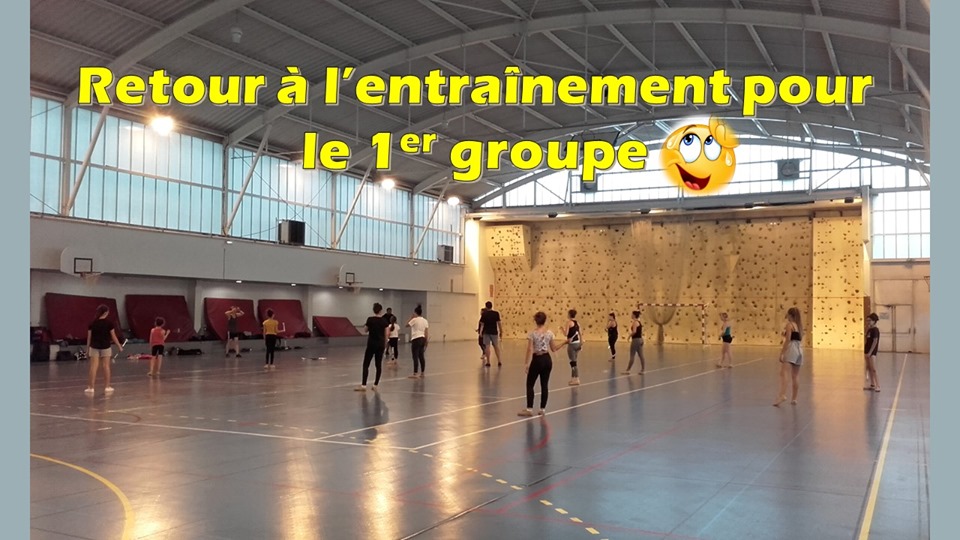 1er groupe à la reprise des entraïnements