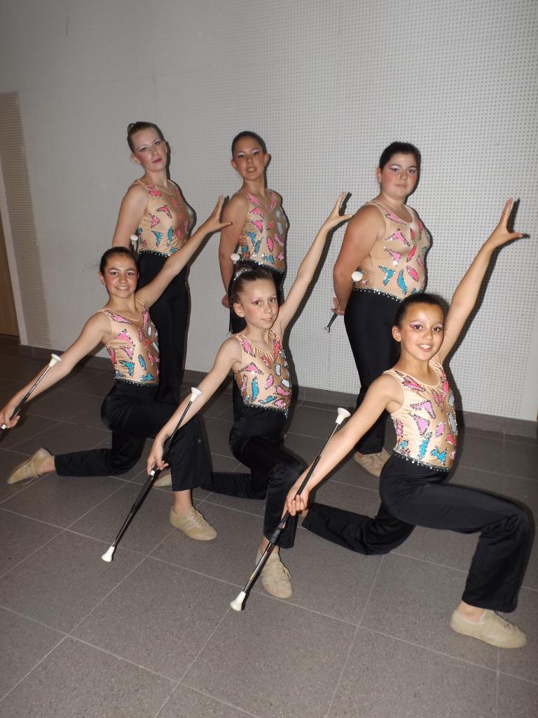 Equipe twirling Minimes à Sélestat